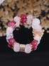 Rose Quartz Pigeon Blood Strawberry Quartz Gold Butterfly Bracelet/CR-D85Q83