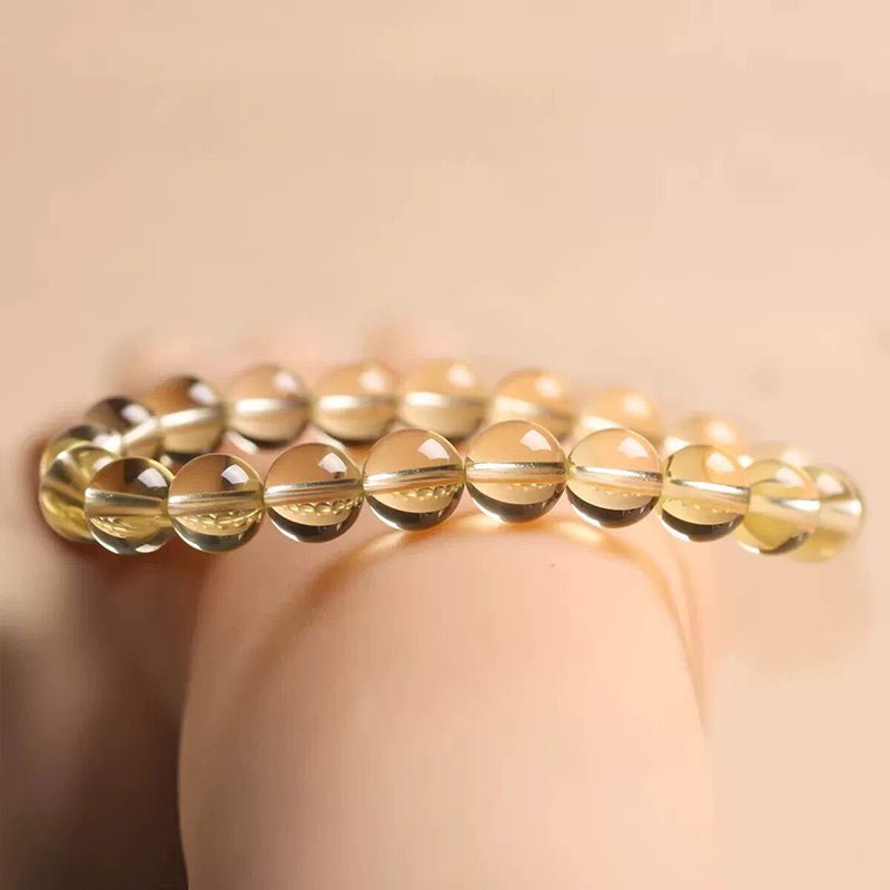 Natural Citrine Beaded Bracelet