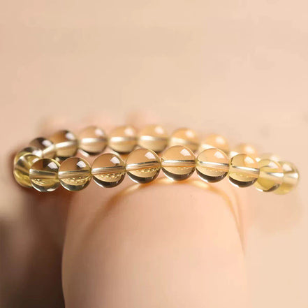 Natural Citrine Beaded Bracelet