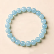 Natural Aquamarine Beaded Bracelet